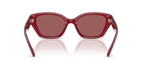 COACH HC8434U Universal Fit Sunglasses, Milky Cherry/Berry Mirrored, 53 mm - image 4