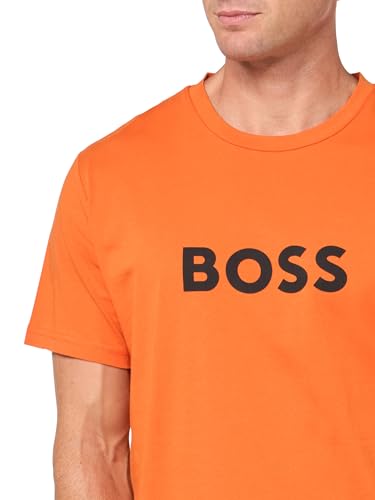 BOSS Men's Regular Fit Short Sleeve Beach T-Shirt3