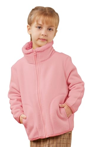 Kids Fleece Jacket Full-zip Toddlers Polar Coat Outwear