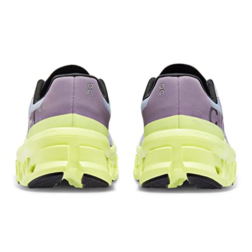 Image of On Women's Cloudmonster Sneakers, Nimbus /Hay, Blue, Green, 6.5 Medium US