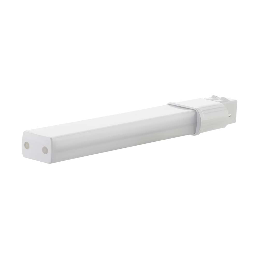Satco S6700 5W G23 Base Fluorescent Bulb - Single Tube, 2-Pin Plug-in, 2700K Warm White