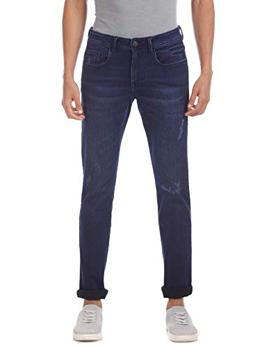 Image of Cherokee Men's Slim Fit Jeans (281956155 IN-32 Blue-Ds 30)