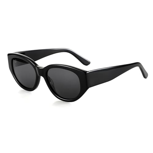 Lunettes de soleil polarisées pour femmes avec une monture rétro élégante
