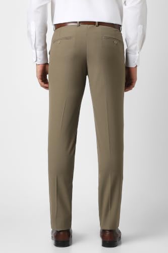 Image of Peter England Men Mid Rise Neo-Slim Formal Trouser