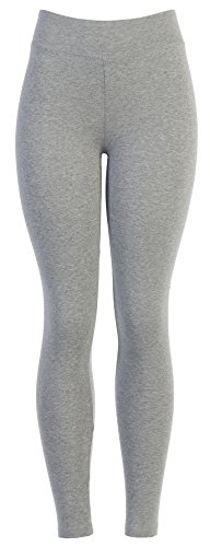 Ettellut Cotton Spandex Basic Knit Jersey Regular And Plus Size Full Women’s Leggings For Women H.gray L #TOP4