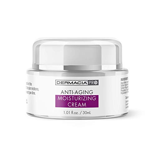Dermacia PRO Anti-Aging Moisturizing Cream, Sulfate Free, Allergen Free, Paraben Free, Cruelty Free, Anti-Aging, Smoothing, Made in USA