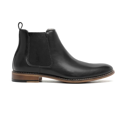Image of Cestfini Chelsea Boots Men Classic Elastic Dress Boots Casual Men's Chelsea Ankle Boots