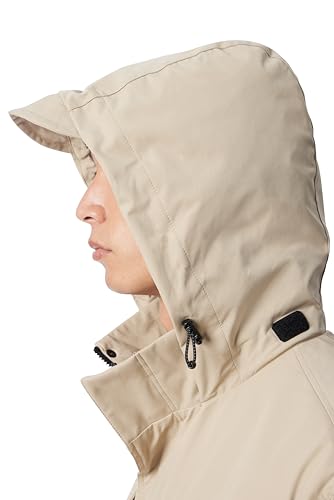 Men's Cross Park Hidden Hood Zip Front Parka Jacket with Water Repellent Standard2