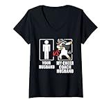 Photo Gallery donna cheer coach marito cool cheerleading cheering team maglietta con collo a v Photo Gallery donna cheer coach marito cool cheerleading cheering team maglietta con collo a v