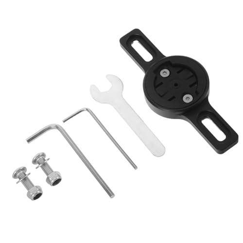 Soporte para luz trasera de bicicleta negro metálico de montaje estable para MTB 1