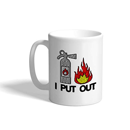 Custom Coffee Mug 11 Ounces Fire Extinguisher B Ceramic Tea Cup Design Only