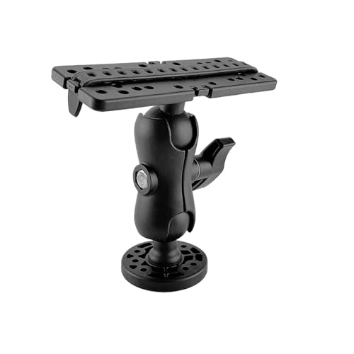 CHMIFTNX 360 Degree Swivel Ball Mount Kayak Electronic Fish Mount Base Fishfinder GPS Plate Rotating Boat