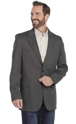 Circle S Men's Plano Sportcoat - CC1009E-46 48 REG US Black