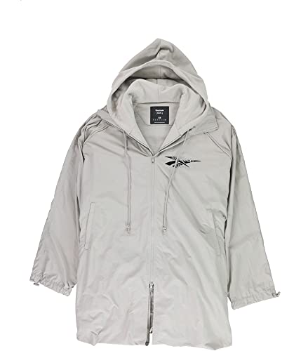 Coupe-vent Reebok Juun.J gris en taille XS pour homme avec fermeture zippée