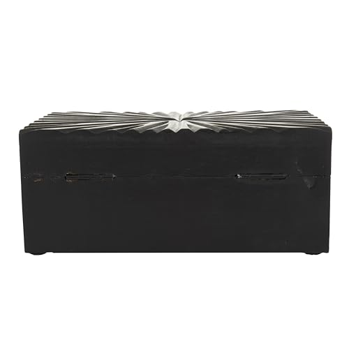 Cosmoliving By Cosmopolitan 080554 Wood Geometric Decorative Box Decorative Keepsake Boxes thumb #2