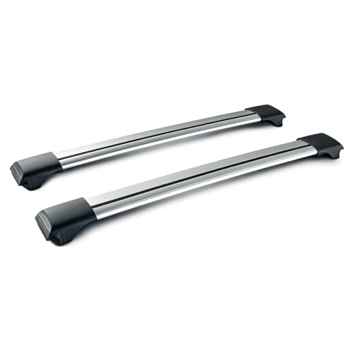 Barras de techo de aluminio para coche con diseño antirrobo portaequipajes universal