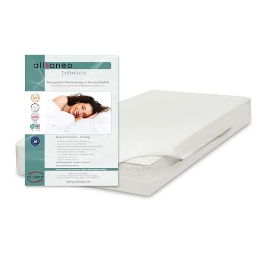 allsaneo Premium Encasing Matratzenbezug 100x200x20 cm, Allergiker Bettwäsche extra weich und leicht, Anti-Milben Zwischenbezug für Matratze