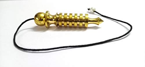 Jet-Authentic-6-isis-Brass-WChord-Metal-Dowsing-Pendulum-Healing-Spirituality-Meditation-Answer-Blessings-Cheerfulness-6-isis-Brass-WChord