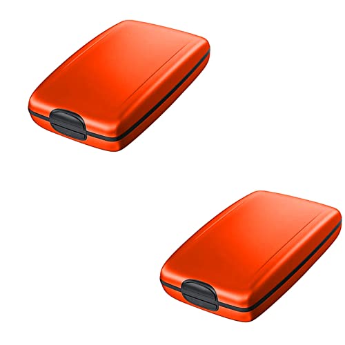 Edelstahl-Geldbörsen-Clip, 2022 New RFID Secure Tech Anti-Diebstahl-Geldbörsen-Clip, multifunktionaler, wasserdichter, zweifach gefalteter, schlanker, metallblockierender Kreditkartenhalter für die Re Cover