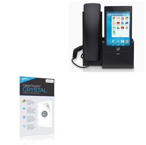 BoxWave Screen Protector Compatible with UniFi VoIP UVP-Pro - ClearTouch Crystal (2-Pack), HD Film Skin - Shields from Scratches