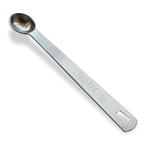 1PCS 1/4 Teaspoon(1/4tsp, 1.25 ml, Tad) Single Tiny Measuring Spoon, Small Individual Stainless Steel Measure Spoons Only