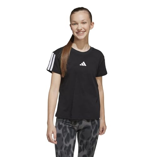 adidas Mädchen Essentials Shirt, Black/White, 14-15 Years – Ansicht 2