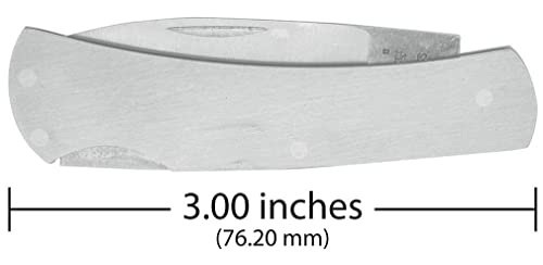 Image of Case WR XX Pocket Knife Brushed Stainless Executive Lockback Item #041 - (M 1225 L SS) - Length Closed: 3 Inches