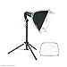 LINCO Lincostore Mini Softbox Lighting Kit 8x8inch, Table Top Photography Lighting for Studio Lighting, Portable Small Softbox Light for Photography Video Portrait Table Top Desk Light