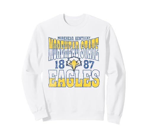 Morehead State Eagles Vintage Scroll White Sweatshirt