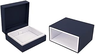 Luxury Blue Necklace Gift Box - Presentation Jewellery Box for Gifts - Storage Display Box for Bracelet Necklace Bangle Earrings