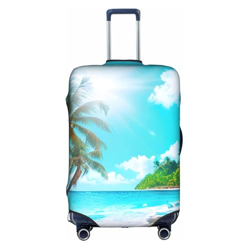 Housse de bagage stretch housse protection valise 45,7 81,3 cm motif ocean blanc