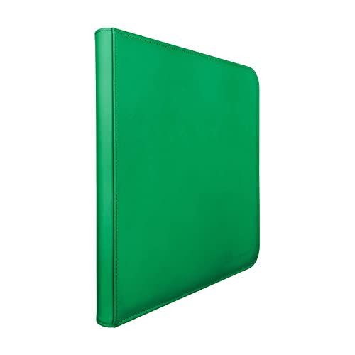 Image of Ultra Pro E-15741 Ultra Pro-12 Pocket Zippered Pro Binder-Green, M