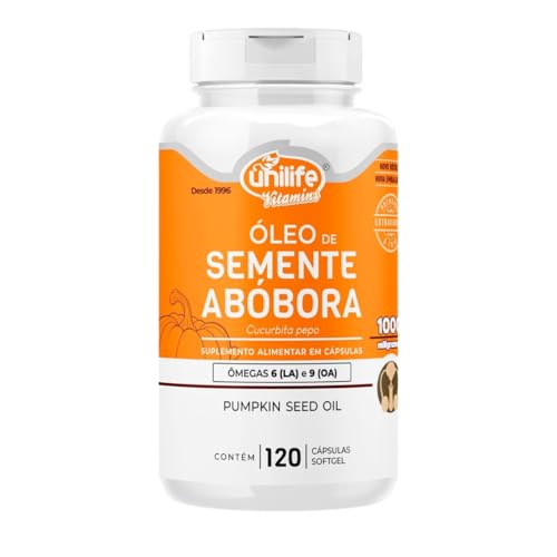 Óleo de Semente de Abóbora Unilife 120 Cápsulas