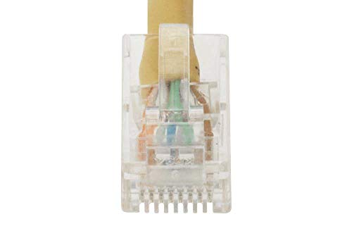 Cable de red Ethernet 10ft Cat 5E UTP amarillo miniatura 4