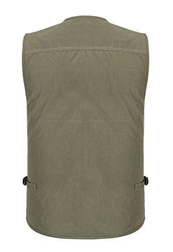 Mens Fishing Vest Multi Pocket Vests Safari Travel Photo Work Jacket Alive Outerwear3