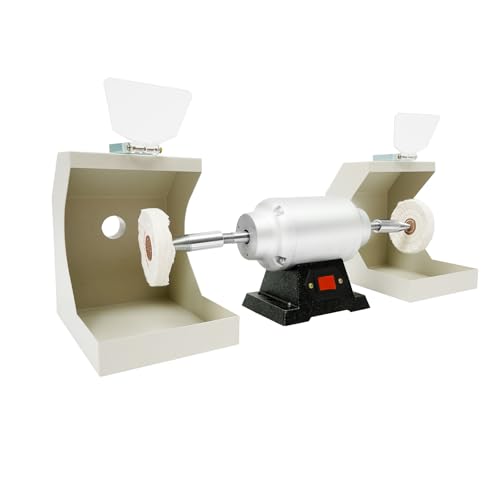 110V Polishing Machine Dental Polishing Lathe Table Polishing Grinder Laboratory Equipment Polishing Machine 3000Rpm for Jewelry Making, Woodworking, Dental, Handmade DIY