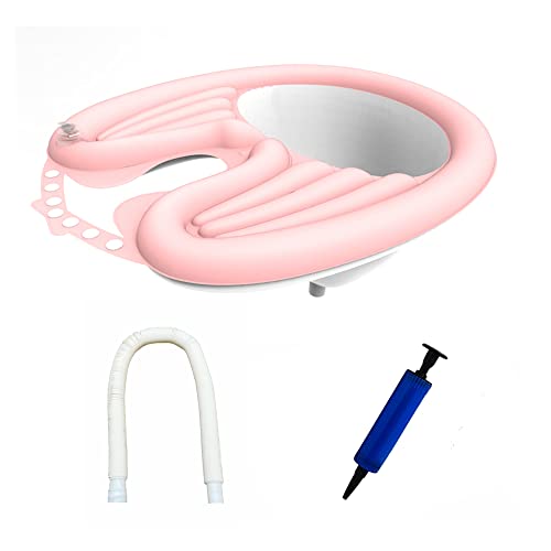Portable Inflatable Hair Washing Tray - Shampoo Bowl Indoor Outdoorï¼ŒRinse Basin for Washing and Cutting Hair at Home and in Bed Without a Salon Chair.No Spills