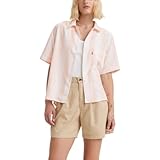 Levi's Women's Joyce Resort Shirt (Also Available in Plus), (New) Freya Stripe Pale Peach
