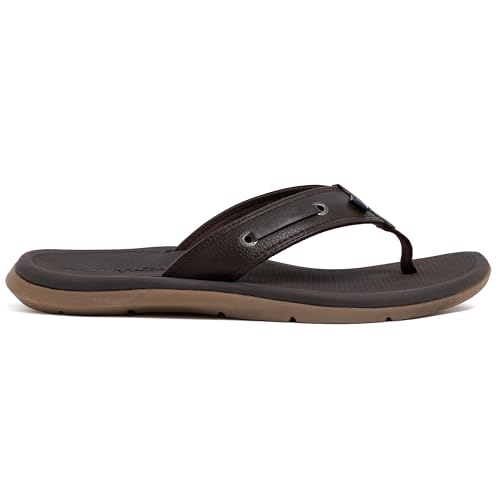 Image of Nautica Men's Flip Flop Shower Sandals Slides - Comfortable Waterproof Beach Footwear Slip-On Thong (Medium /Wide Width)