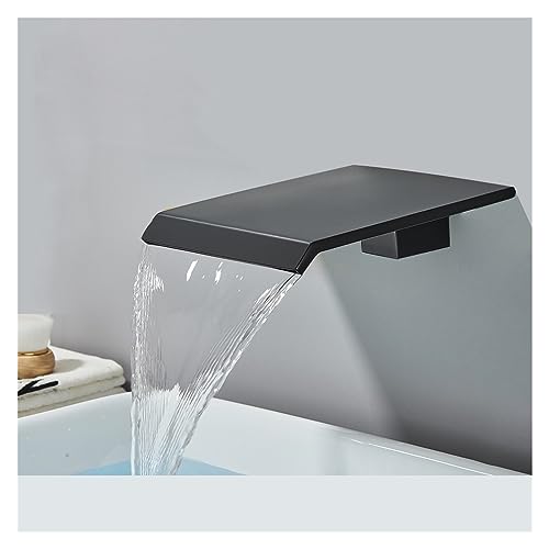 Robinet salle de bain noir mat et chrome pour vasque de douche