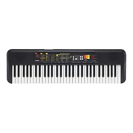 Yamaha PSR-F52 - Teclado digital portátil y compacto con 61 teclas, 144 voces de instrumentos y 158 estilos de acompañamiento, color negro | Ya disponible en tu tienda friki favorita! En mundofriki.es!
