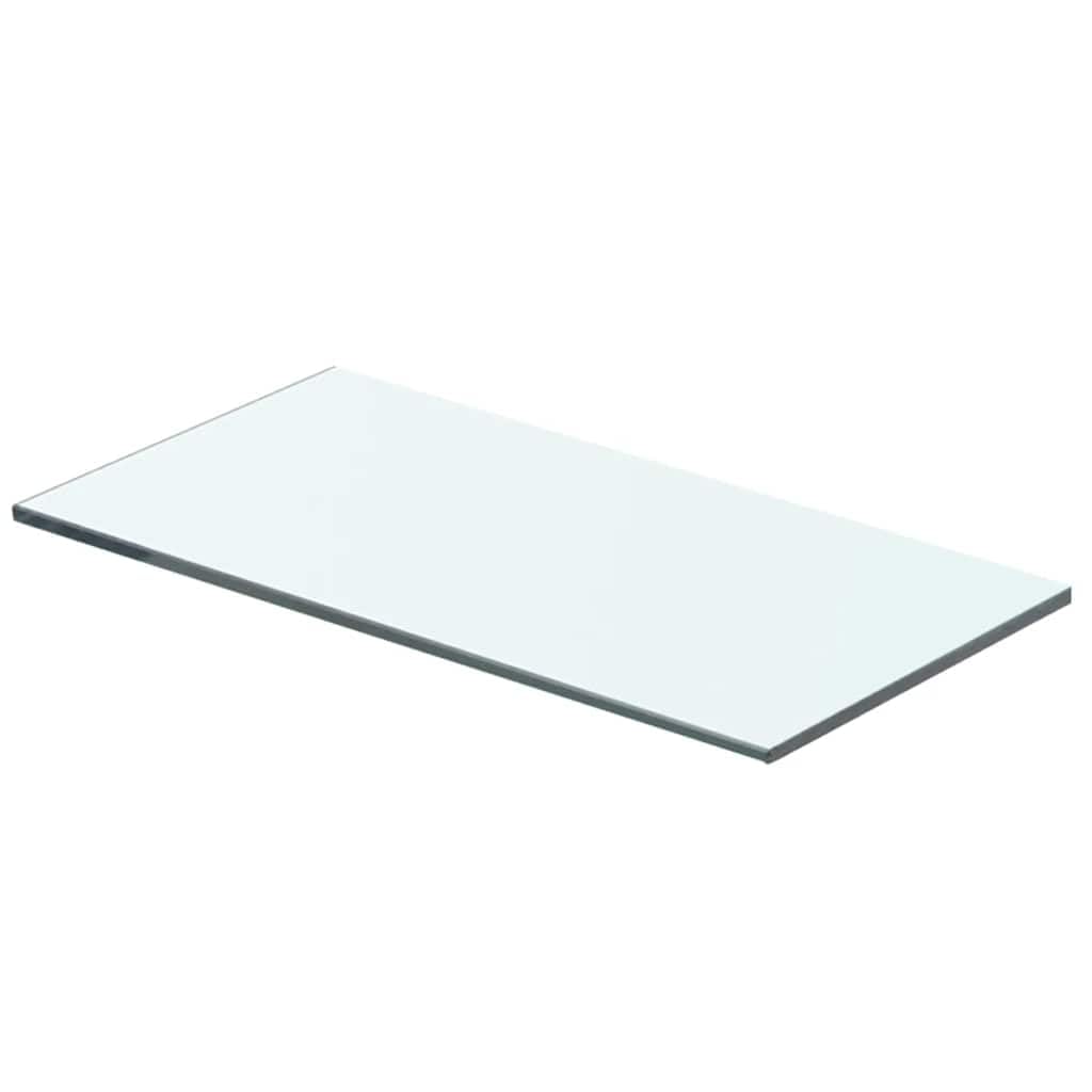 Regalboden Glas Transparent 40x15 cm aus Hartglas - Stabile Glasplatte für Lamellenwand mit 15 kg Tragfähigkeit, Langlebiges Deko-Element für Wohnung und Geschäft, Einfache