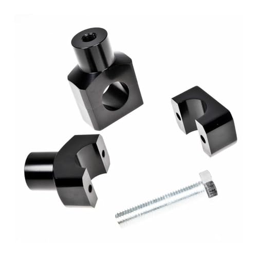 Mal au dos en moto ? Rehausseurs guidon universels 25 mm alu noir pour Dyna
