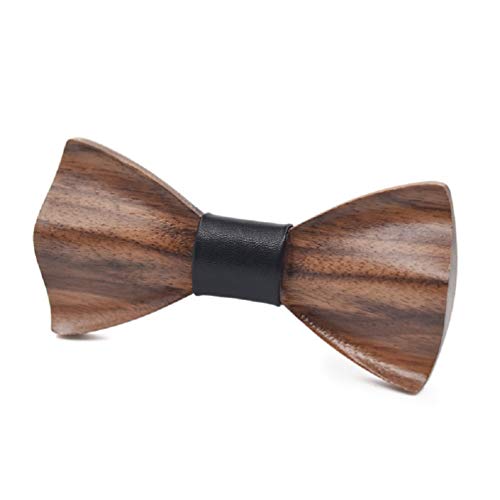 SetProducts  EFECTO GARANTIZADO Pajarita Madera Hombre Ajustable | Por excelencia | Este Accesorio te hará Elegante y Distinguido (Marrón 91)