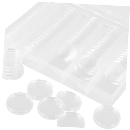 Caja organizadora transparente para cápsulas de monedas miniatura 3
