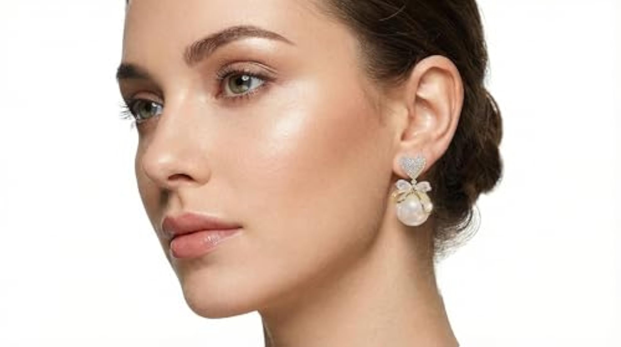 Women's Gold Plated Earrings Combo, 3 Pair Set