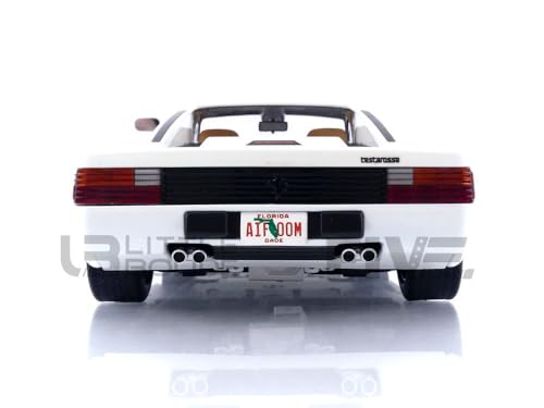 Modelo a escala 1:18 Coche Miniatura Coleccionable Blanco miniatura 5