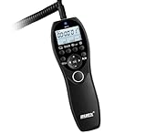 ayex AX-3 Timer-Fernauslöser Intervallauslöser mit LCD kompatibel mit Nikon DC3 Bulb Timer Delay Serienaufnahme abnehmbares Kabel Langzeitbelichtung Timelapse