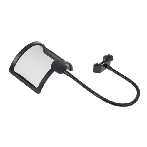 BESPORTBLE 1 pieza Filtro Antiviento de Micrófono Pantalla de Protección para Grabación y Transmisión Prevención de Ruidos y Plosivos Color Negro