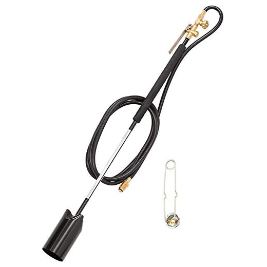 Flame King YSNPQ-5000T Heavy Duty Propane Torch Weed Burner, Black, Comes with Flint Striker